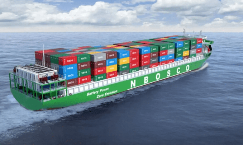 China builds world’s largest all-electric container ships