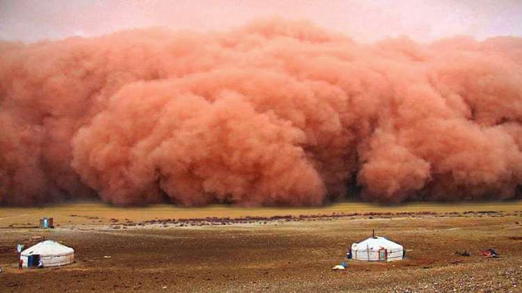 China and Mongolia fight sandstorms
