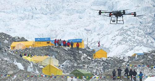 Chinese drones to transport trash from Nepal’s Mt Everest in groundbreaking initiative