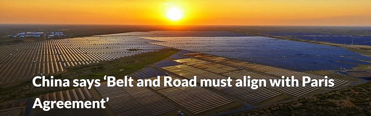 China: BRI must align with Paris Agreement